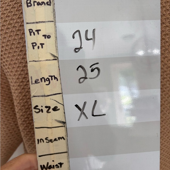 Nine West Textured Beige Sweater lightweight business casual - Picture 6 of 6